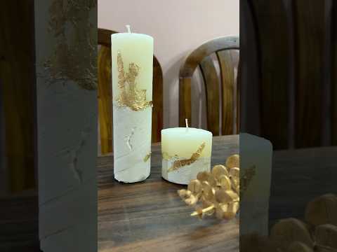 Cement pillar Candle| Candle Craft #candlecraft #shorts #youtubeshorts #ytshorts