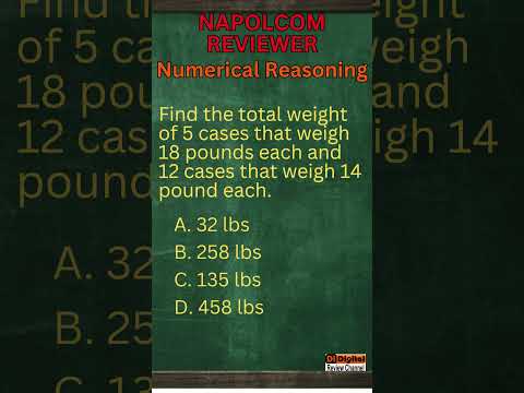 Napolcom Reviewer | Numerical Reasoning | Mock Test 1 of 30 #napolcomexam #napolcomreviewer #short