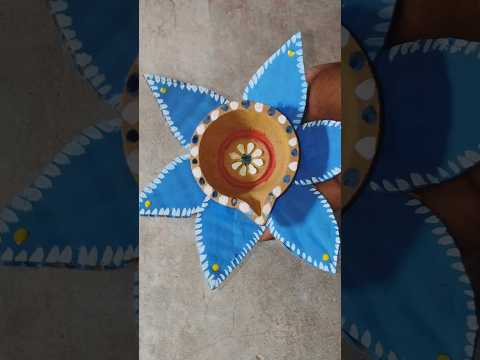 🤩Deepam craft Decoration 🥰🔥💡#craftideas #shortvideo #trending @sathyatamil24