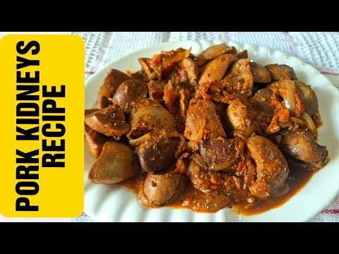 Pork Kidneys Recipe || HOW to cook kidneys || Kidneys Stew Recipe || Pig kidneys cooking