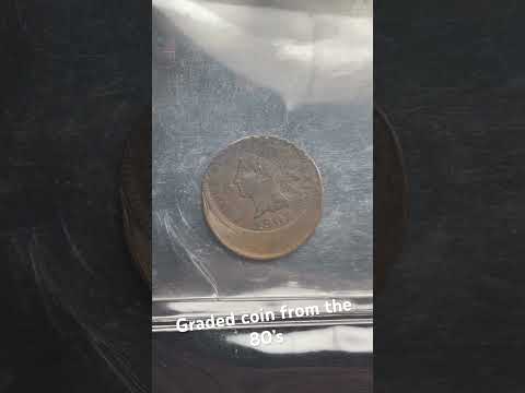 ANACS graded coin from the 1980s. 1902 Indian Head EF 45 struck Off Center #anacs #ngc #pcgs #silver