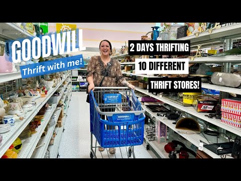 HUGE GOODWILL THRIFT HAUL! Thrift With Me! 2 Days of Thrifting | Filled The Car With Vintage Finds!