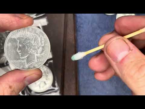 Coin Care: Removing PVC Residue from Coins. How to Clean a Coin.