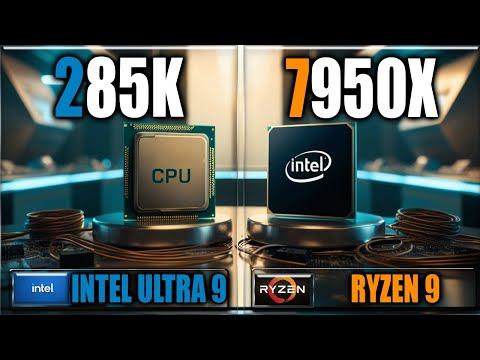 285K vs 7950X Gaming Benchmarks / Applications Tests