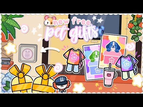 ALL NEW FREE GIFTS OUT NOW!! New pet themed gifts🧋🐹🫧 // toca boca world new update out now!! 💗🥣