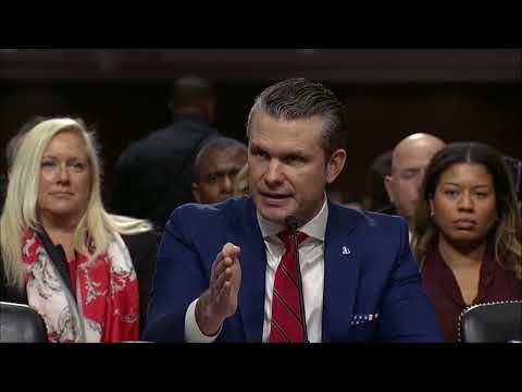 Pete Hegseth's hearing interrupted by protesters