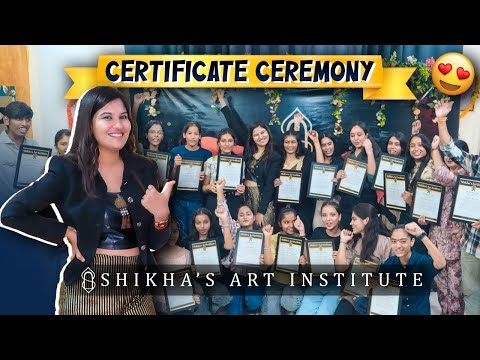 Certificate Ceremony 2024 😍| Shikha’s Art Institute #artistshikhasharma #Certificate Ceremony