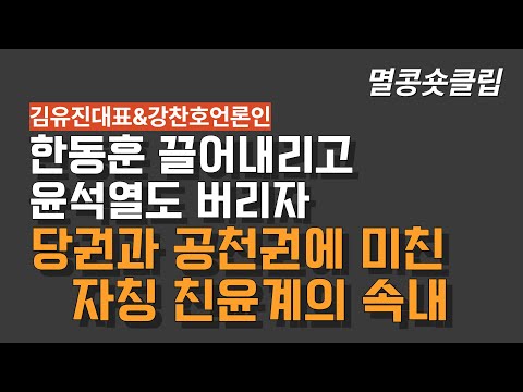 [멸콩 숏클립] 대통령보다, 나라보다, 그저 당의 권력이 중요한 국힘