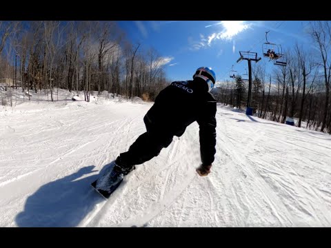 Trying out the GoPro 360 on Okemo's NASTAR course