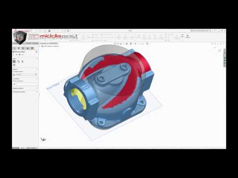 Geomagic for Solidworks - 3D mesh to solid model of a Gas Valve