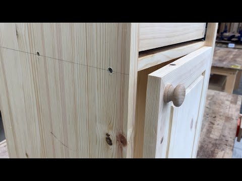 Simple Design Cabinet Drawer for my Woodworking Beginner Class