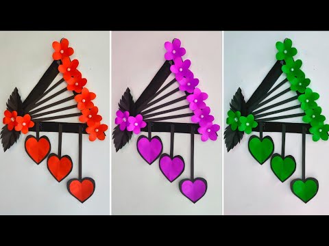 Easy and Quick Paper Wall Hanging Ideas / A4 sheet Wall decor / Cardboard Reuse / Room Decor DIY