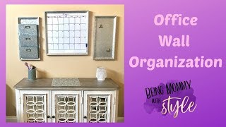 Home Office Wall Organization | Work from Home Mom Life