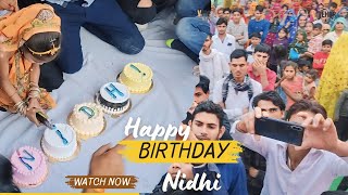 Happy Birthday Nidhi || निधि के जन्म दिवस पर विशाल समारोह || suresh singer kr devta mukesh neta||