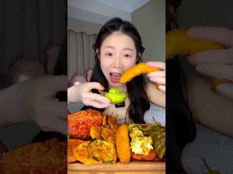 먹방 먹는 소리 Crispy Skewers #asmr #mukbang #food #eating