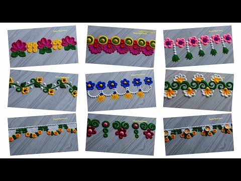 door side border rangoli designs | rangoli designs easy simple | satisfying video | rangoli muggulu