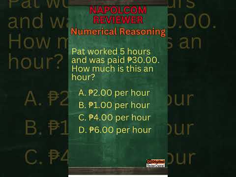 NAPOLCOM 2024 Numerical Reasoning Mock Test 2/30