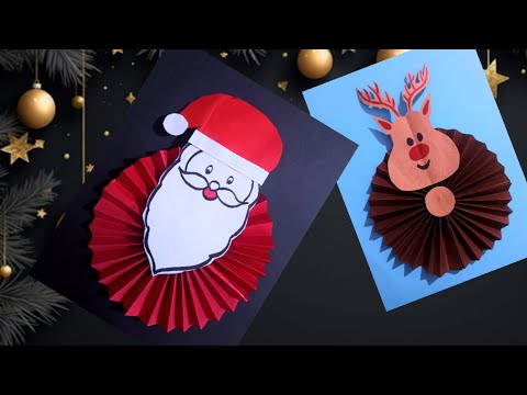 2 Christmas decoration craft ideas, Christmas craft ideas for school, Christmas craft with paper,