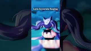 Genshin Impact Normal Keqing Vs Lore Accurate Keqing #genshinimpact