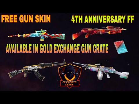 TOKEN EXCHANGE GUN SKIN[AVAILABLE IN GOLD EXCHANGE GUN CRATE] | #freegunskinfreefire #newgunskinfree