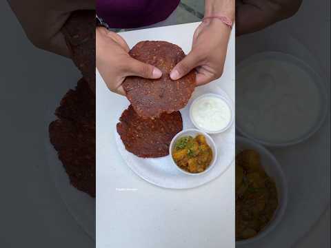 Best Satvik Food for Navratri | Kuttu ke Parathe with Aloo Sabji and Dahi 🤤|#navratri #navratri2024