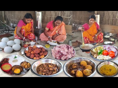 Chicken Curry And Egg Roast | Village Bengali cooking Recipe | Assam village Cooking | village food