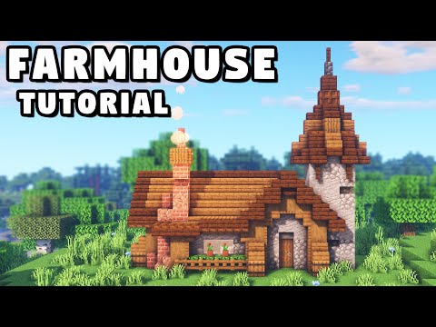 Minecraft Farmhouse Tutorial [How to Build]