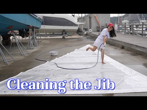 Cleaning the Jib  ジブセールの洗い方✨