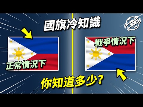 最全面的國旗冷知識！哪個國家國旗長得一樣？哪個國旗擁有最多顏色？竟然分為正反面及三角形的國旗？｜四處觀察