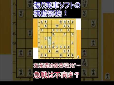 【棋譜解説】左美濃急戦の不都合な真実【三間飛車対左美濃急戦】　#shorts