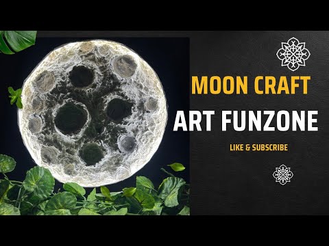 Easy for making Moon Craft with Cement | DIY Home Decor  #diy #mooncraft  #cementcraft #homedecor