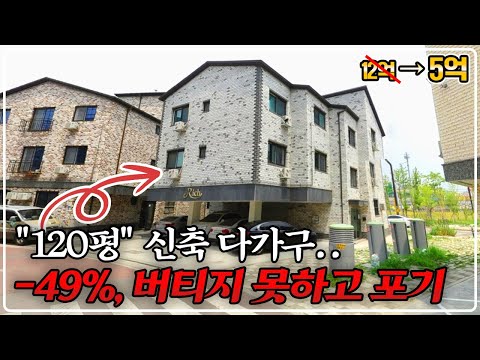 "신축했다 망했다" 땅값만이라도 주세요.. 49% 반에 반값 경매, 이건 빌라보다 싸네요