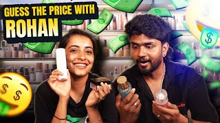 GUESS THE PRICE WITH @rockingstarrohan30   | KANNADAVLOG | AASHIKA GOWDA #makeupchallenge