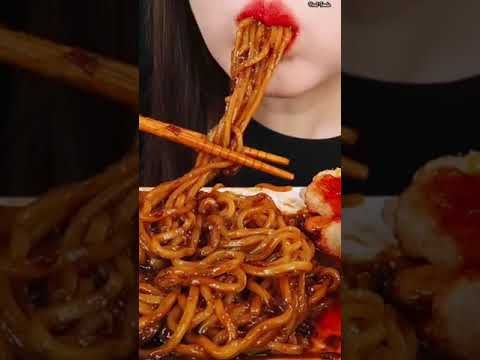 Asmr Eating Hot Fire Noodles 🔥🤤#shorts