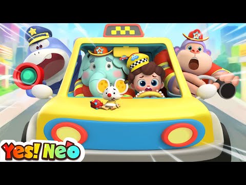 Taxi Rescue Song | Fireman, Policeman, Doctor | Cars Rescues | Nursery Rhyme & Kids Songs | Yes! Neo