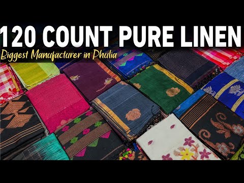 Authentic 100% Pure Linen Saree Manufacturer & wholesaler in Phulia | Achal Saree Centre