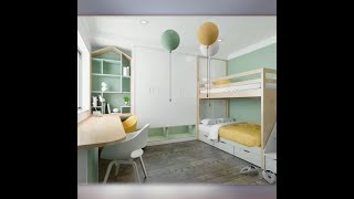 10m² Kids Room Design Ideas | Small Bedroom Interior Design | Space Saving | Shorts 2