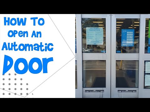 How To Open An Automatic Sliding Glass Door