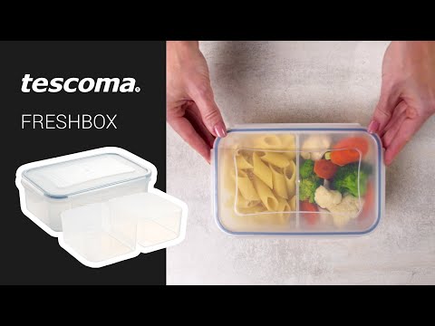 Container with 2 dishes FRESHBOX 1.2 l, rectangular