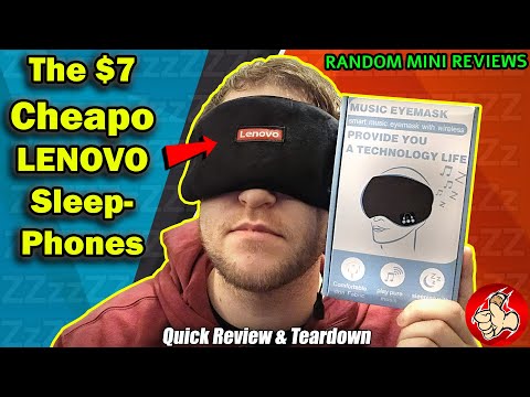 The $7 Lenovo Branded "SMART MUSIC EYEMASK" doesn't sound as horrible as you think...