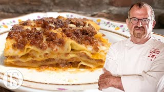 Lasagna in an Emilian Michelin restaurant with Massimo Spigaroli - Antica Corte Pallavicina*