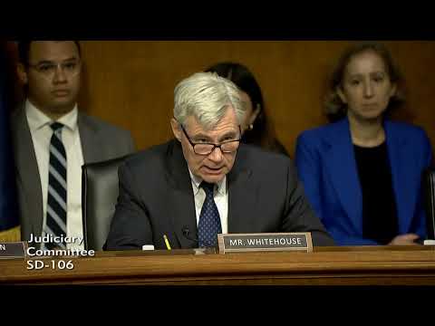 Sen. Whitehouse Lambasts Supreme Court Presidential Immunity Decision in Judiciary Hearing