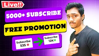 Live YouTube Channel Promotion | 1000 SUBSCRIBERS 2मिनट में ले जाओ#live @ManojDey @sandip01999