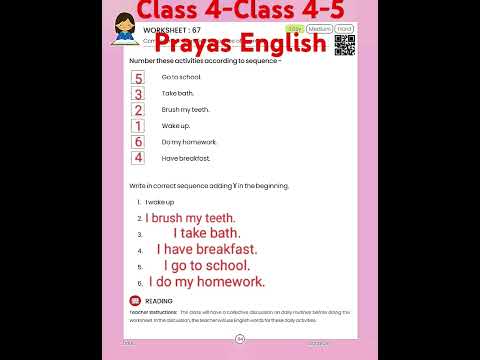 Class 4-5 Prayas English workbook worksheet 66,67,68 #workbooksolution #english #education #class5