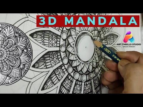 3D Mandala #artthrillsstudio