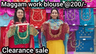 clearance sale Exclusive Maggam work blouse @200/- 1pc courier worldwide