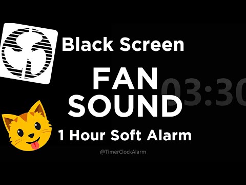 Black Screen 🖥 3 Hour 30 minute Timer 🖥 Fan Sound + 1 Hour Soft Alarm 🖥 Sleep and Relaxation