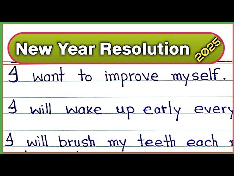 My New Year Resolutions 2025 || New Year Resolutions essay || New Year Resolutions ideas