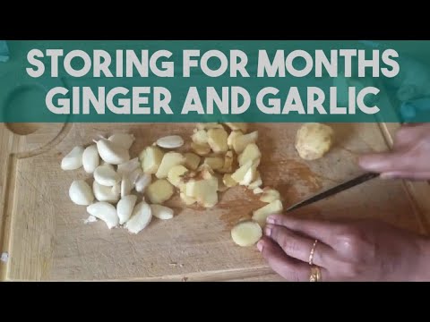 Homemade ginger garlic paste that will last for months without preservatives