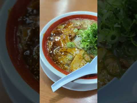 . 🎯第一旭ラーメン特集！🍥ターロー＆デラックスの贅沢な一杯に感動😋 固め麺の極上体験🍴#shorts